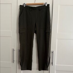 Quince Olive Green Cargo Track Pants